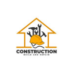 Construction Build & Repair with Home Vector Icon Illustration